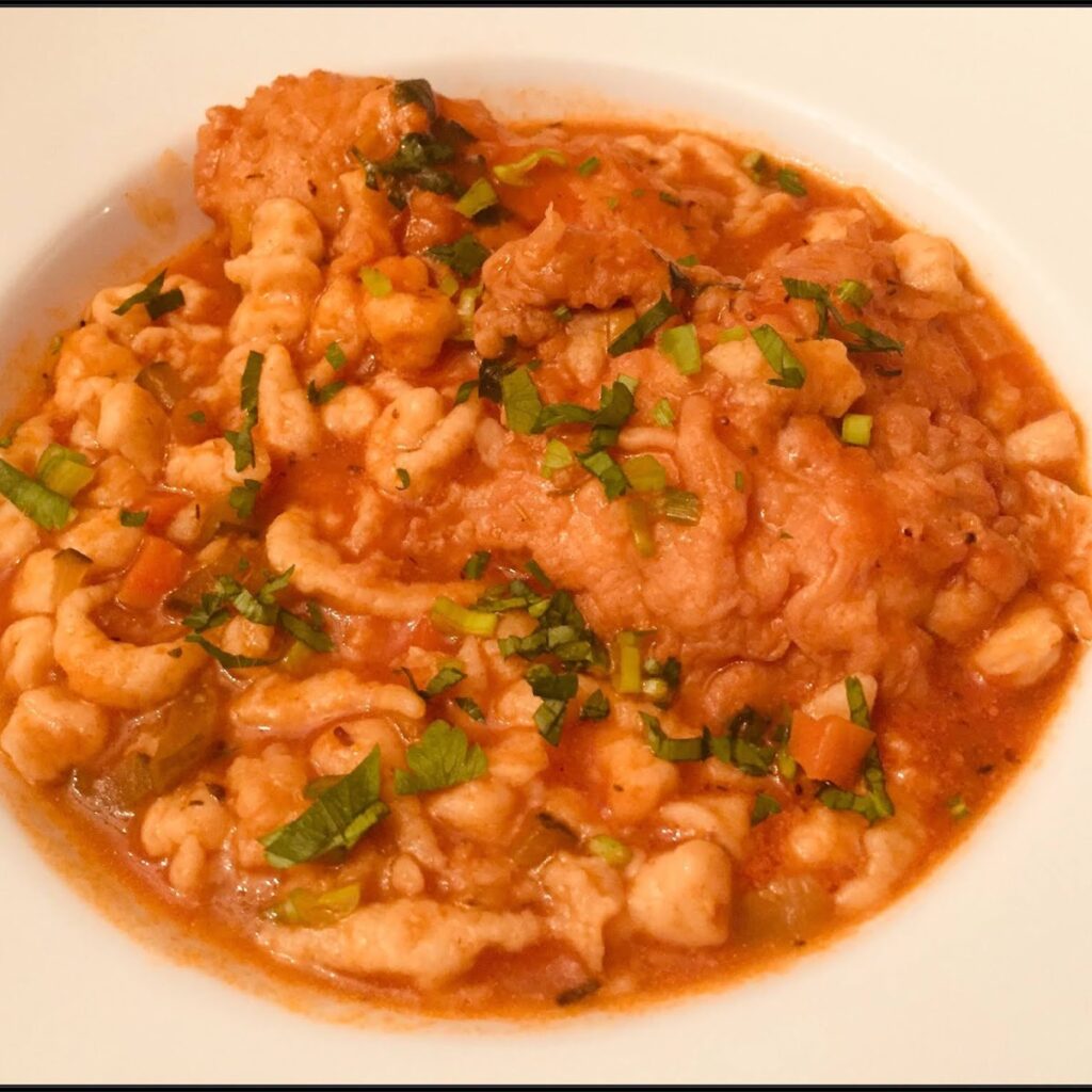 Papricas, carne pui, galusti